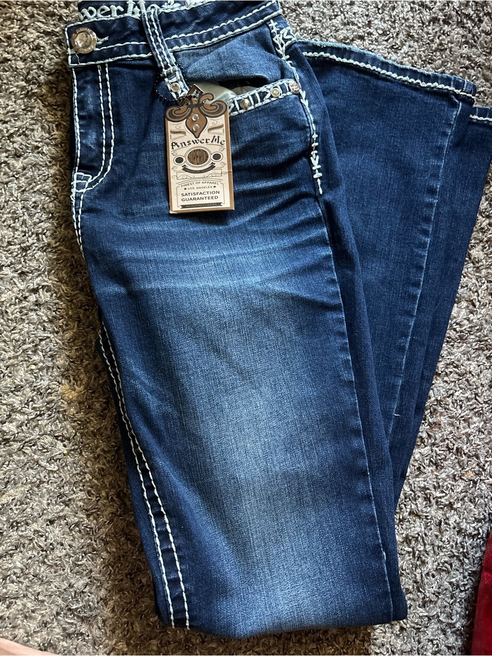 Dark Blue Bootcut Jeans